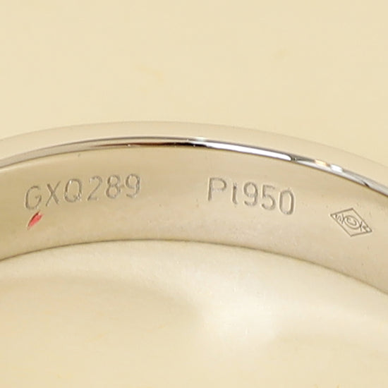 Cartier Platinum Diamond C de Cartier Wedding Band Ring 61