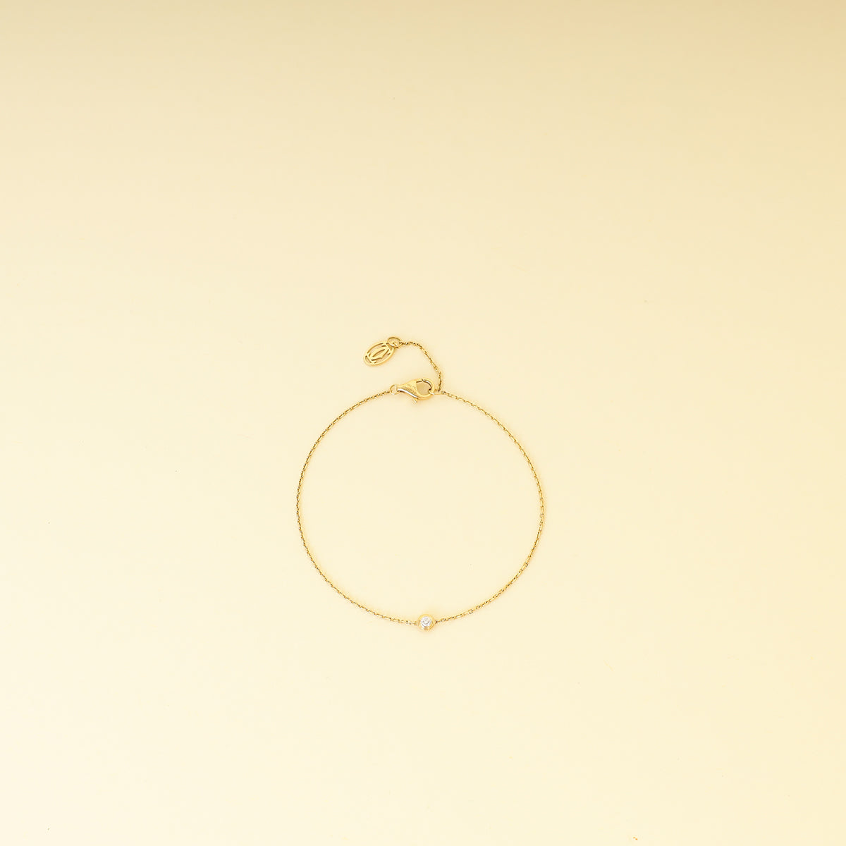 Cartier 18K Yellow Gold Diamond D'Amour Mini Model Bracelet