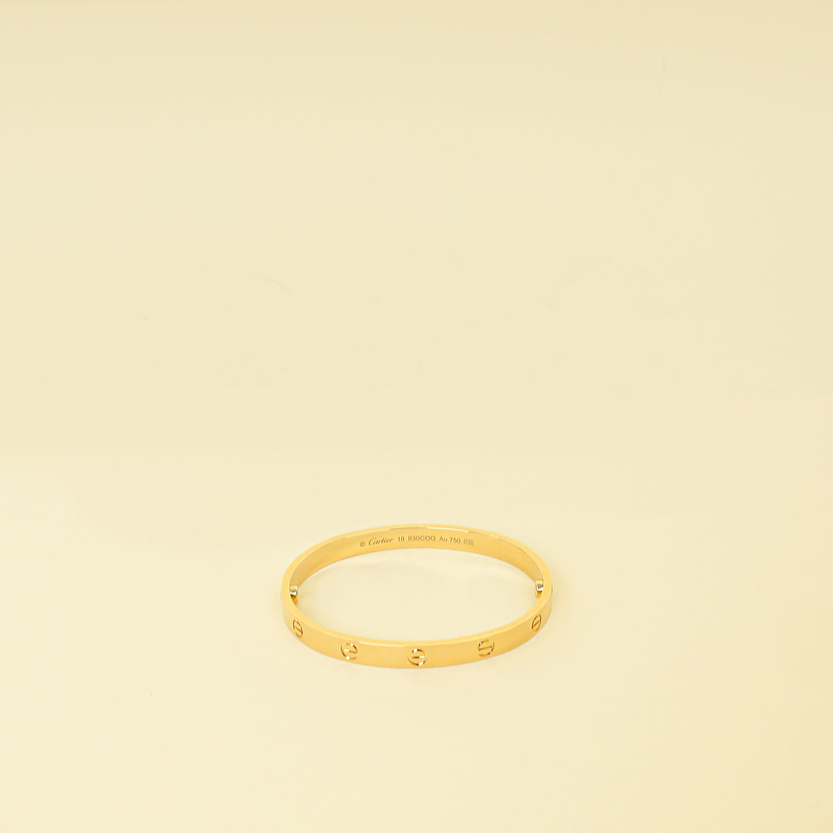 Cartier 18K Yellow Gold Love Classic Bracelet 18