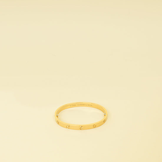 Cartier 18K Yellow Gold Love Classic Bracelet 18