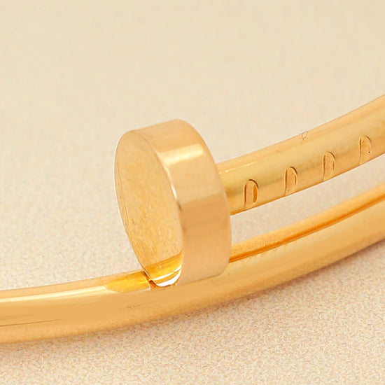 Cartier 18K Rose Gold Juste Un CLou Small Model Bracelet 16-Cartier-THE CLOSET