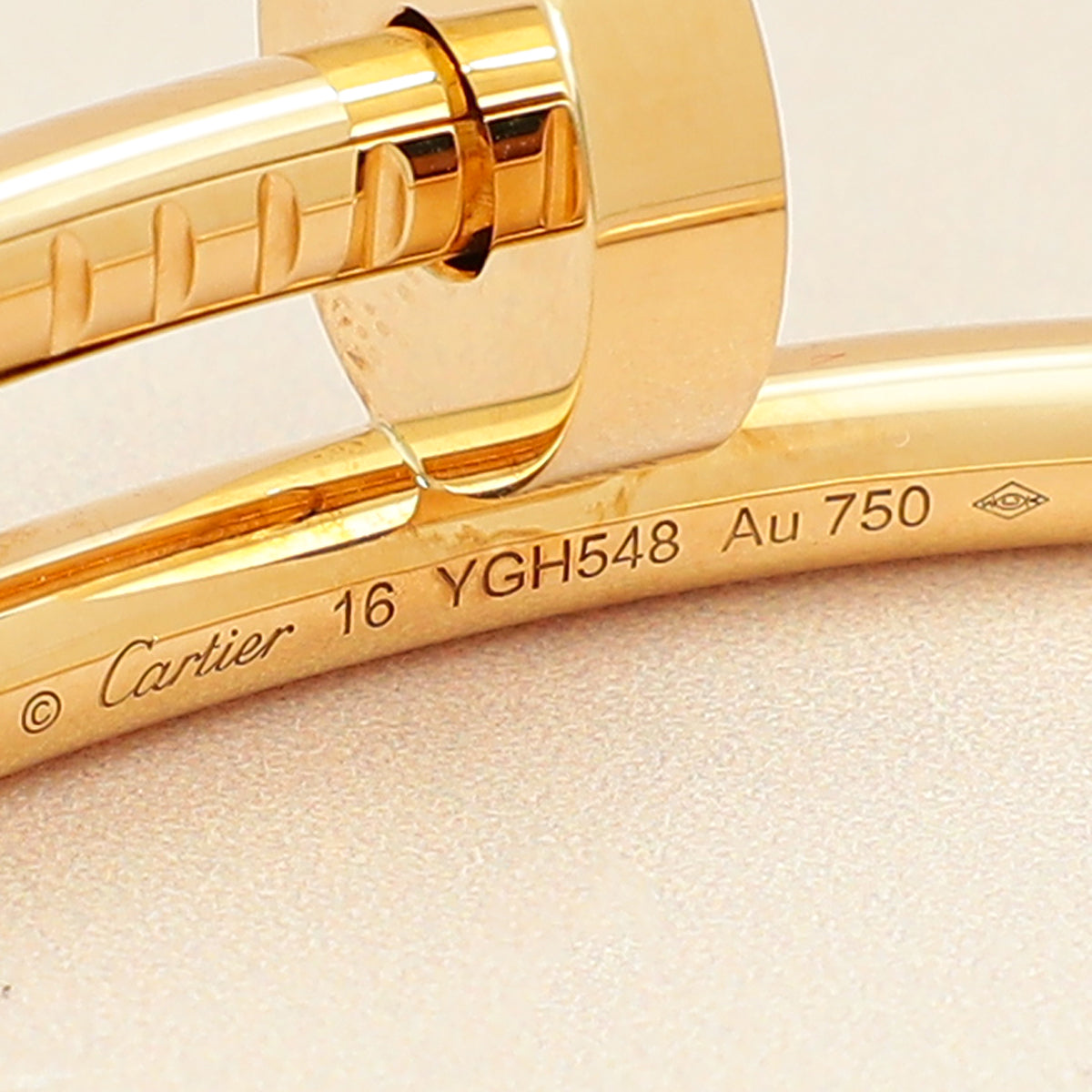 Cartier 18K Yellow Gold Juste Un Clou Classic Bracelet 16-Cartier-THE CLOSET