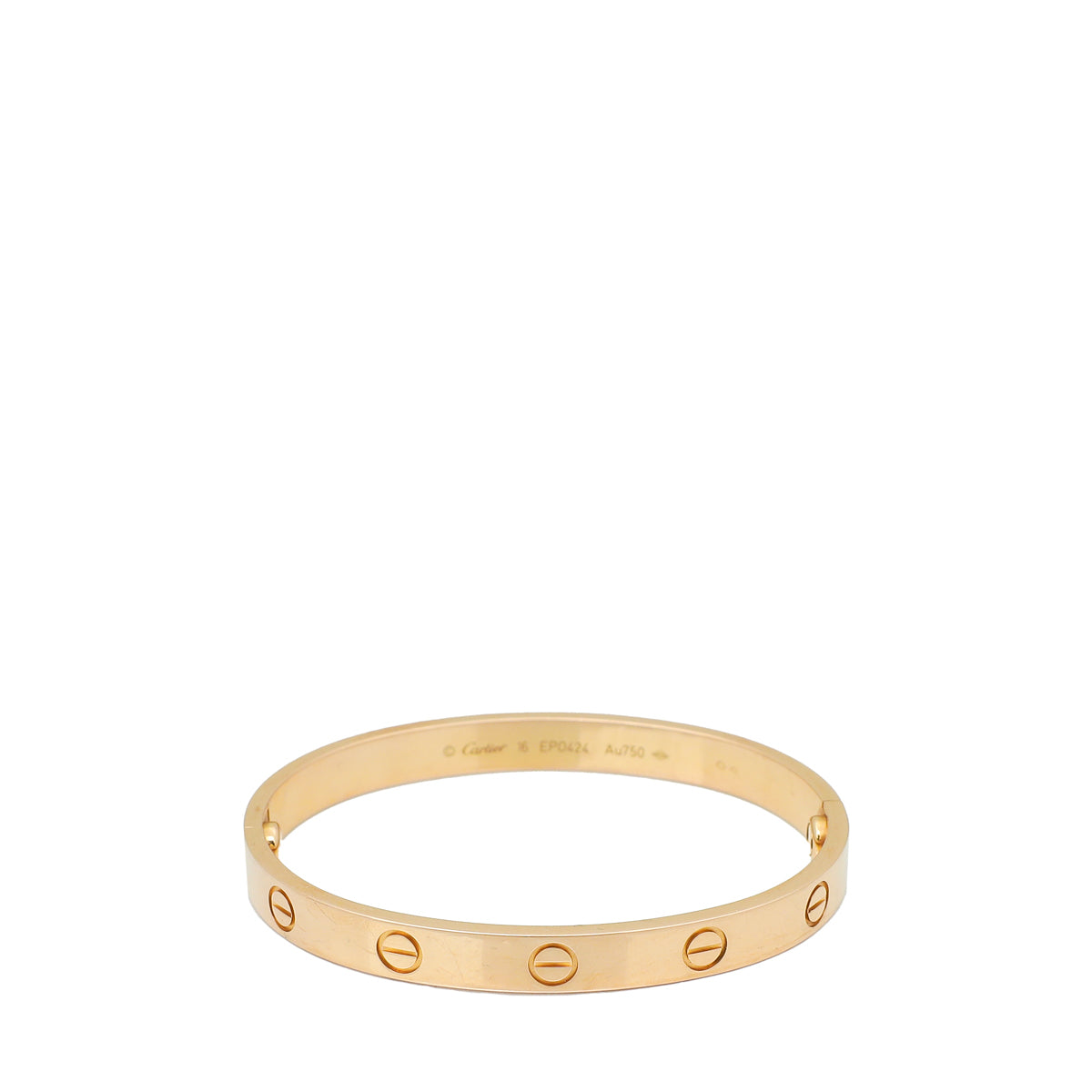 Cartier 18K Pink Gold Love Bracelet 16-Cartier-THE CLOSET