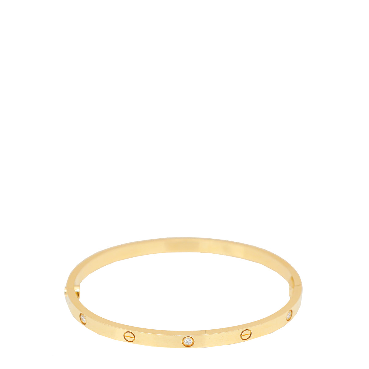 Load image into Gallery viewer, Cartier 18K Yellow Gold 6 Diamond Love Small Model Bracelet 16
