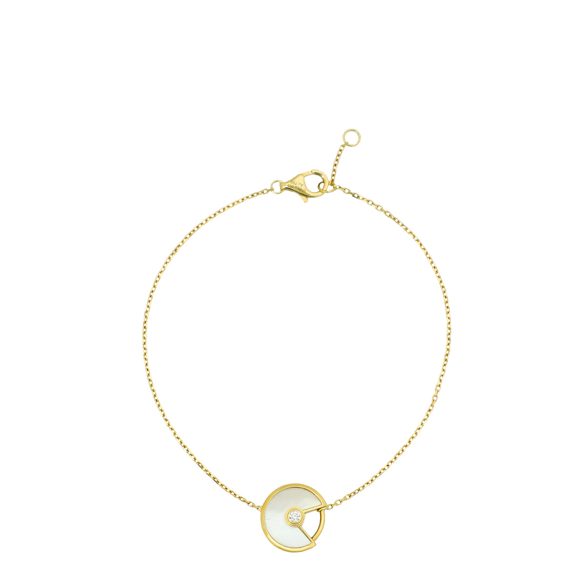 Cartier 18K Yellow Gold Diamond MOP Diamond Amulette XS Bracelet-Cartier-THE CLOSET