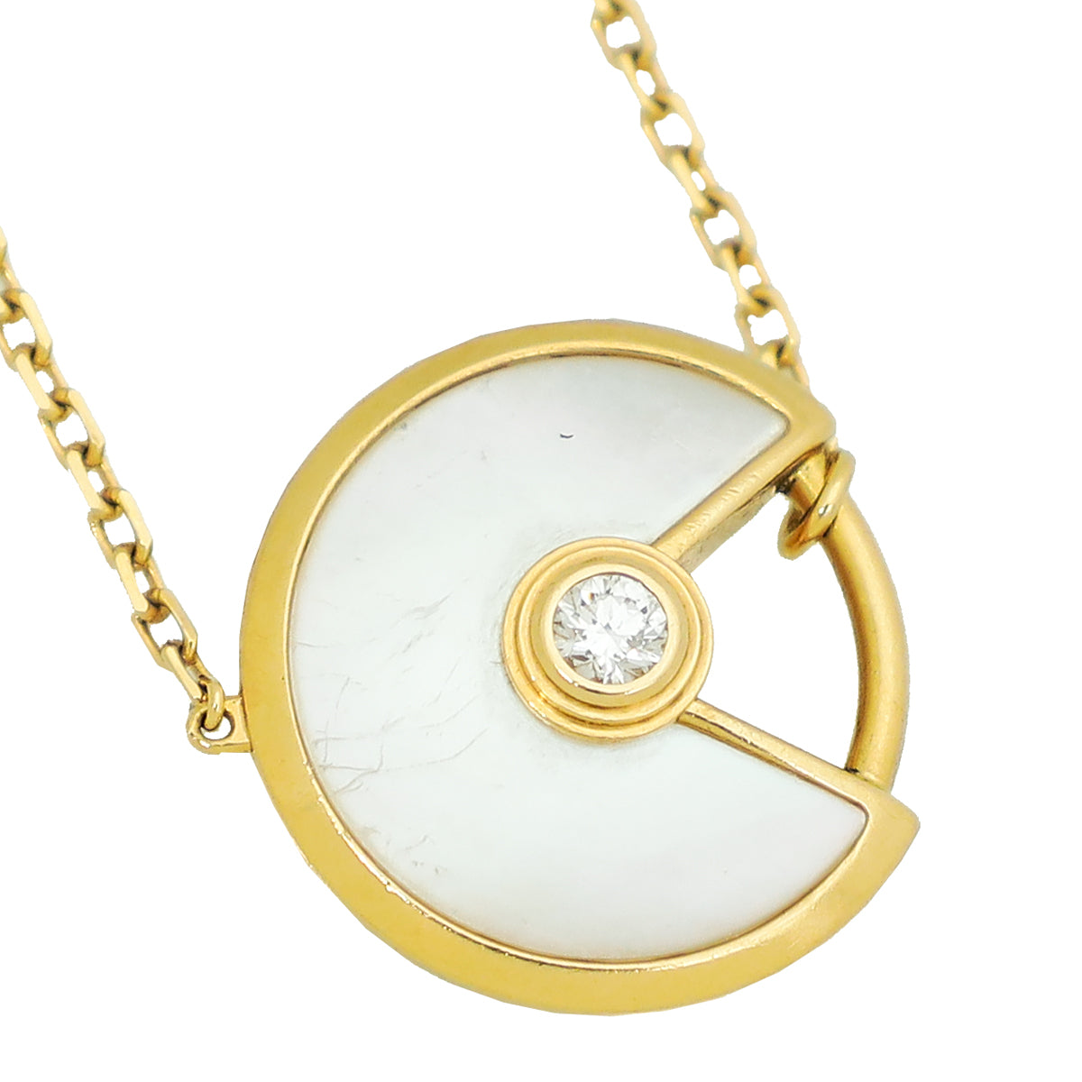 Cartier 18K Yellow Gold Diamond MOP Diamond Amulette XS Bracelet-Cartier-THE CLOSET