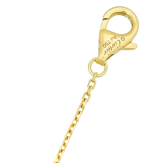 Cartier 18K Yellow Gold Diamond MOP Diamond Amulette XS Bracelet