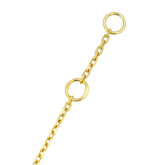 Cartier 18K Yellow Gold Diamond MOP Diamond Amulette XS Bracelet