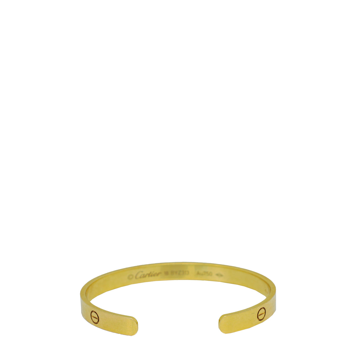 Cartier 18K Yellow Gold Love Cuff Bracelet 18-Cartier-THE CLOSET