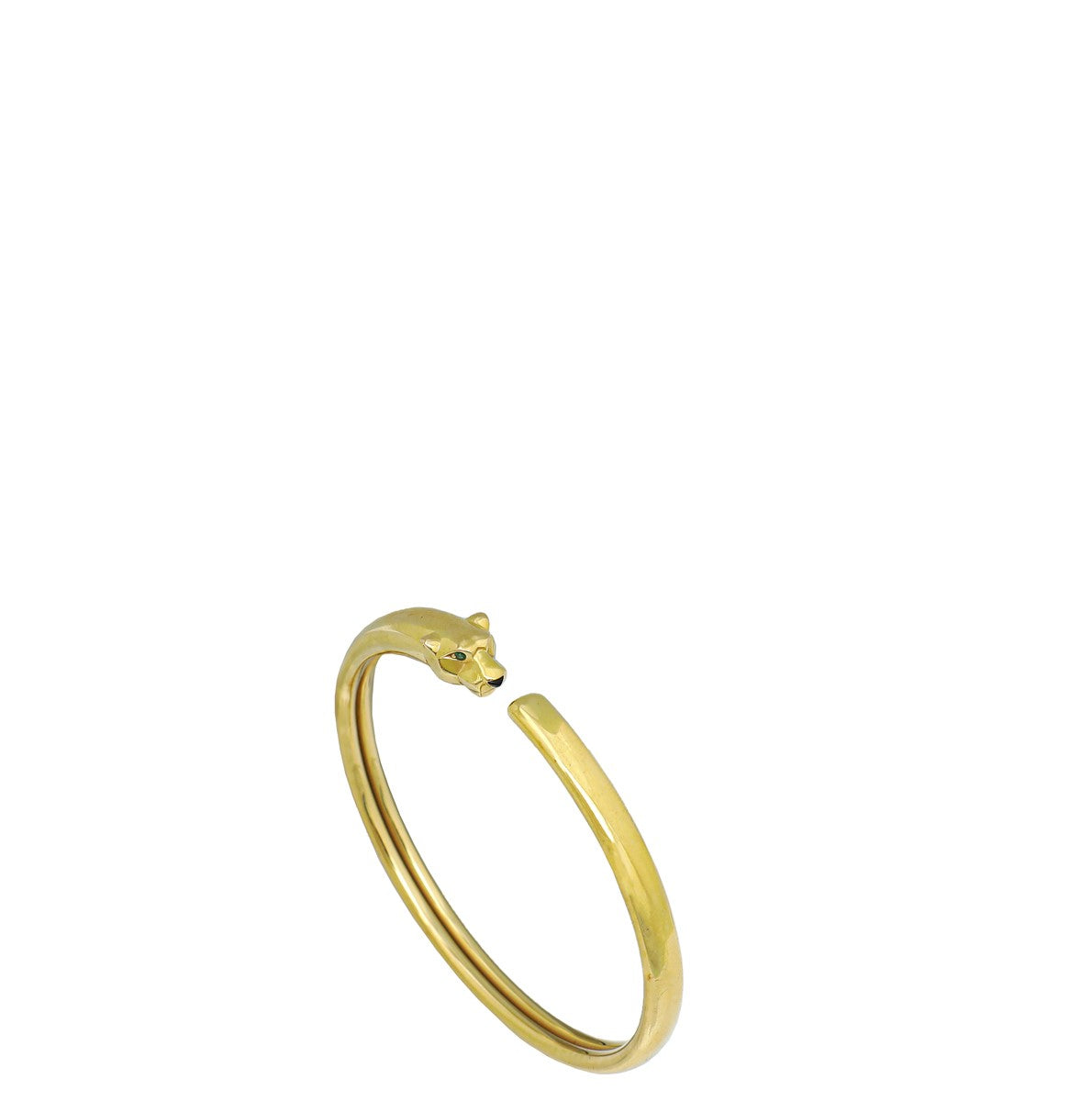 Cartier 18K Yellow Gold Onyx Panthere De Cartier Bracelet 16-Cartier-THE CLOSET