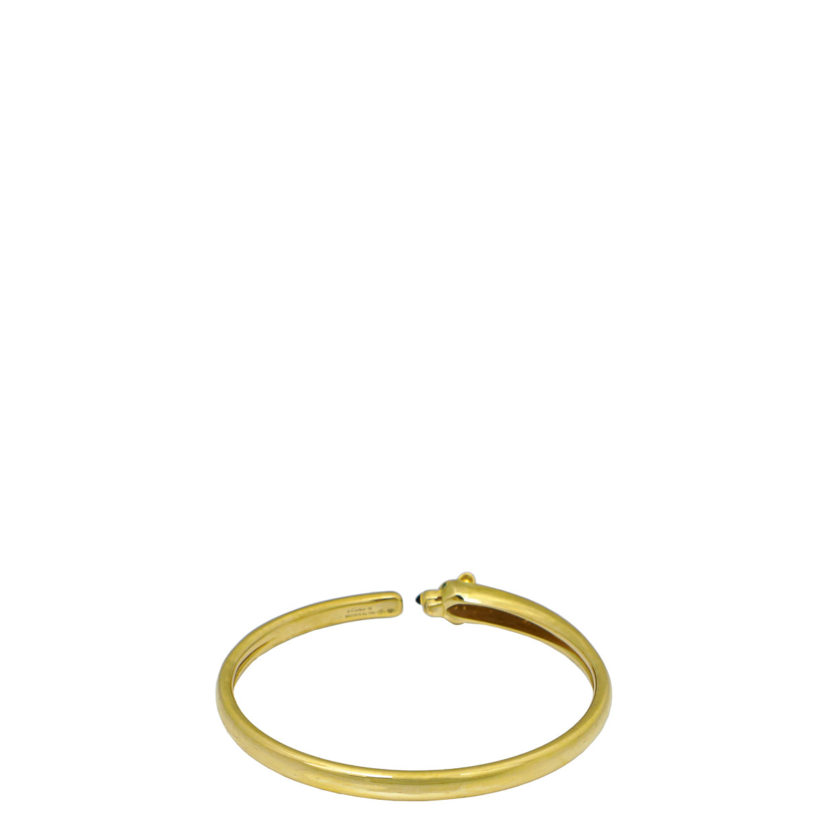 Cartier 18K Yellow Gold Onyx Panthere De Cartier Bracelet 16-Cartier-THE CLOSET