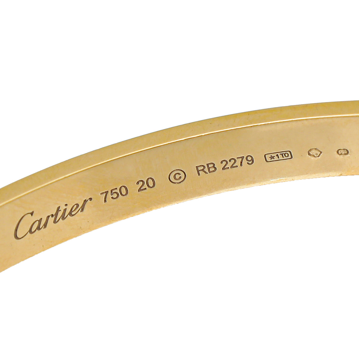 Cartier 18K Rose Gold Love Classic Bracelet 20