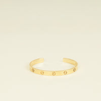 Cartier 18K Yellow Gold Love Cuff Bracelet 18