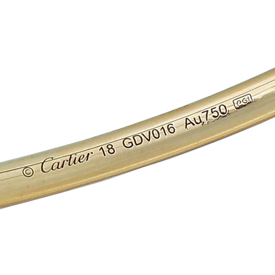 Cartier 18K Pink Gold Small Model Juste Un Clou Bracelet 18
