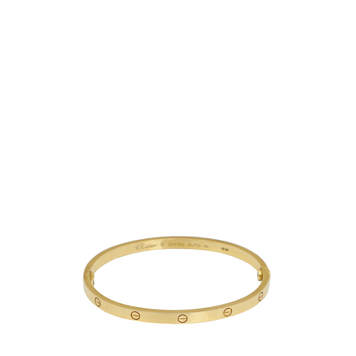 Cartier 18K Yellow Gold Love Small Model Bracelet 16-Cartier-THE CLOSET