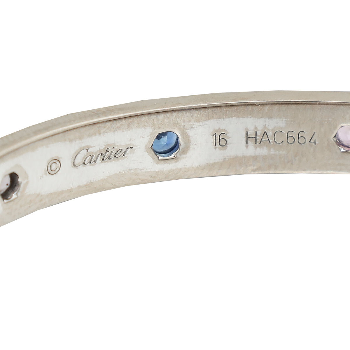 Ip 6688 Inside Real Cartier Bracelet Cartier 18ct White Gold Love