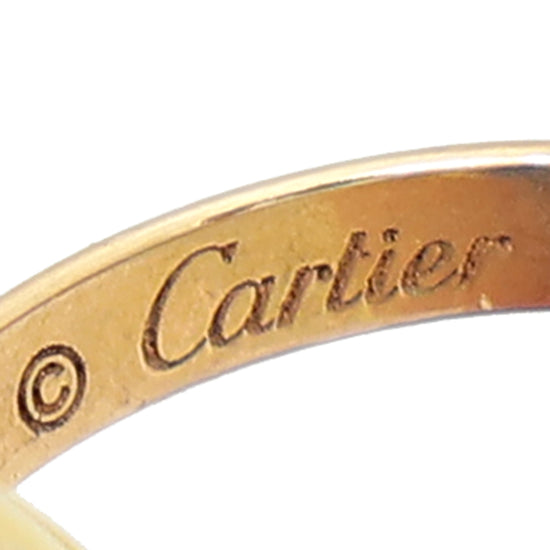 Cartier 18K Trinity Gold Blue Cord Bracelet