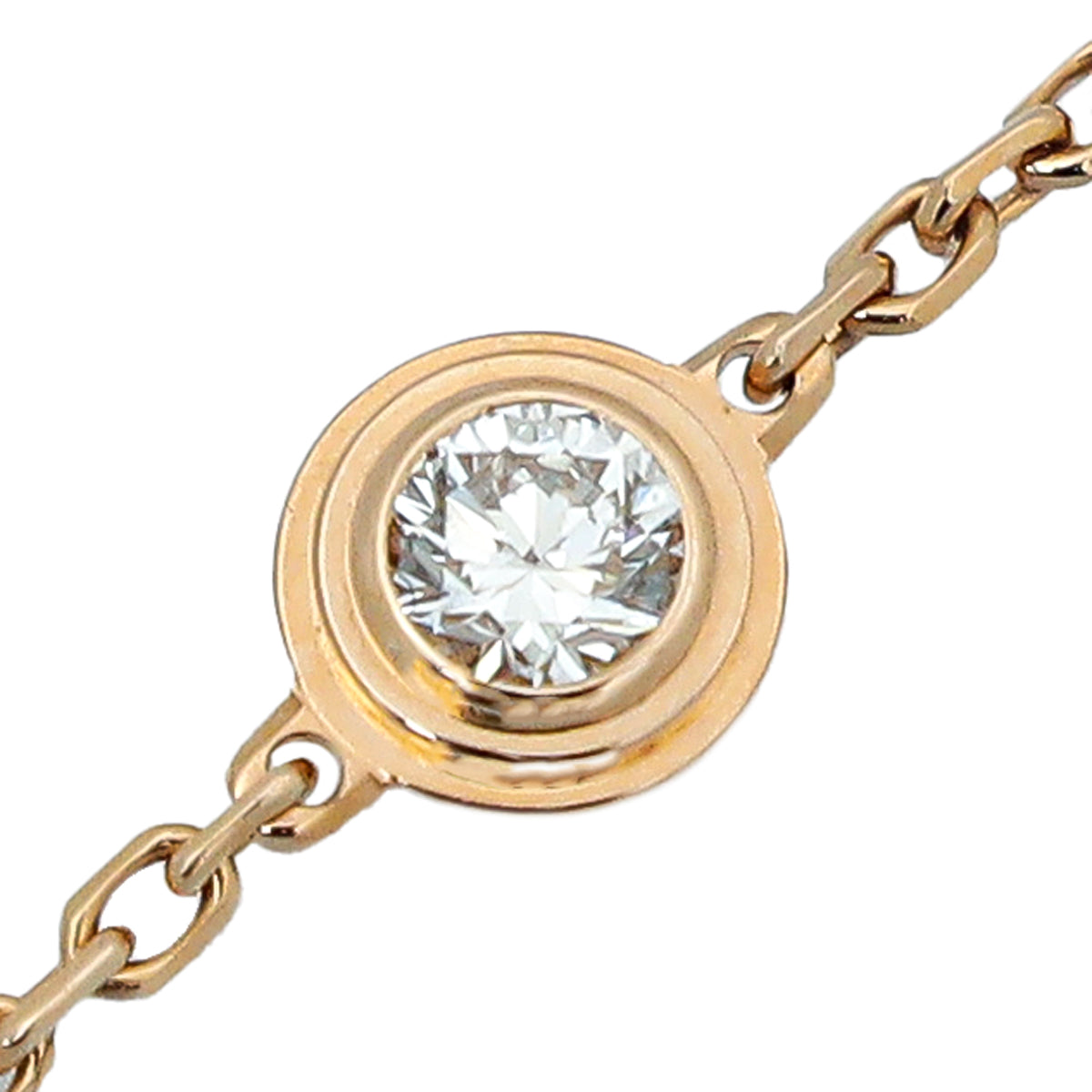 Cartier 18K Rose Gold Diamond D'Amour XS Bracelet-Cartier-THE CLOSET