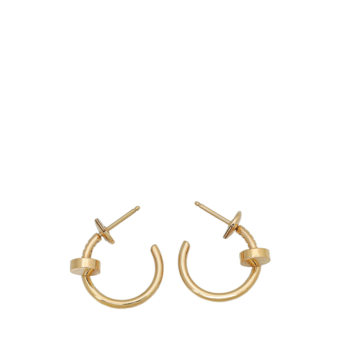 Cartier 18K Rose Gold Juste Un Clou Earrings-Cartier-THE CLOSET