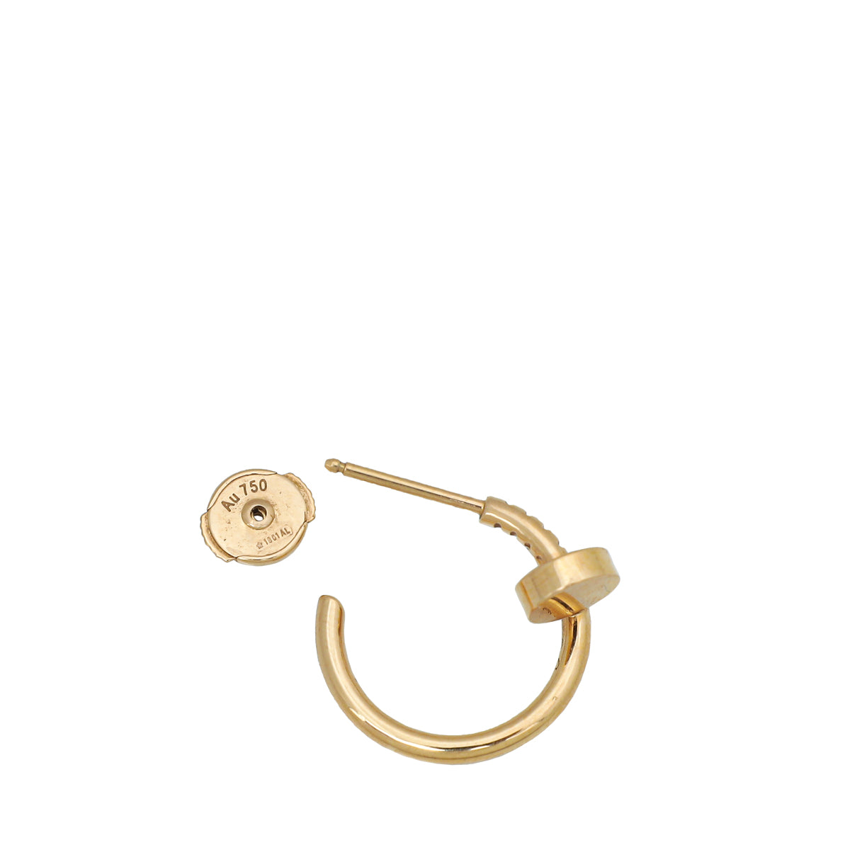 Cartier 18K Rose Gold Juste Un Clou Earrings-Cartier-THE CLOSET