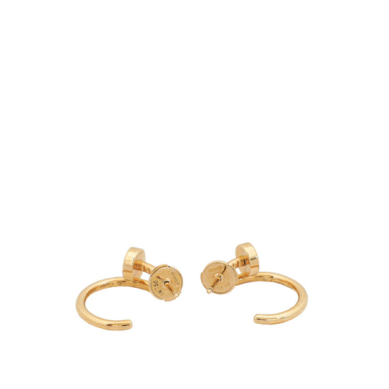 Cartier 18K Rose Gold Juste Un Clou Earrings