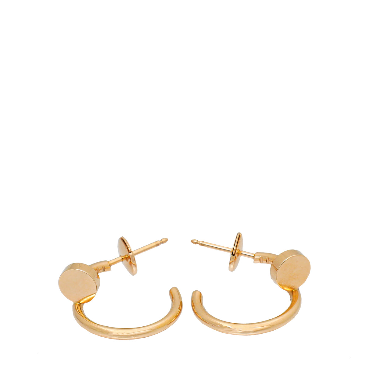 Cartier 18K Rose Gold Juste Un Clou Earrings-Cartier-THE CLOSET