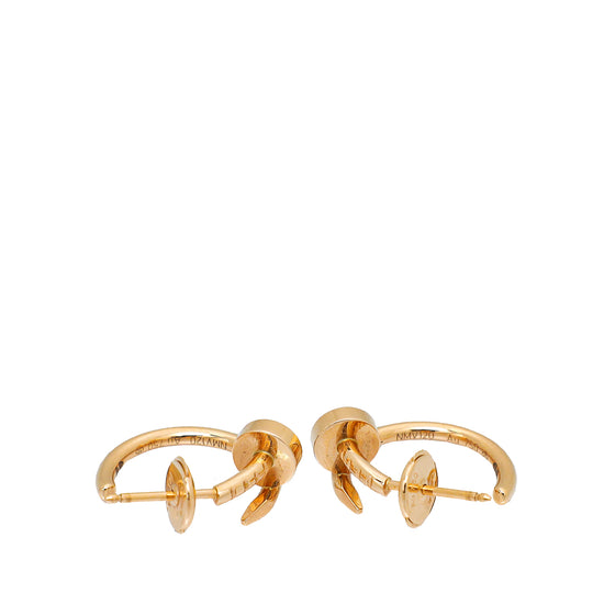 Cartier 18K Rose Gold Juste Un Clou Earrings