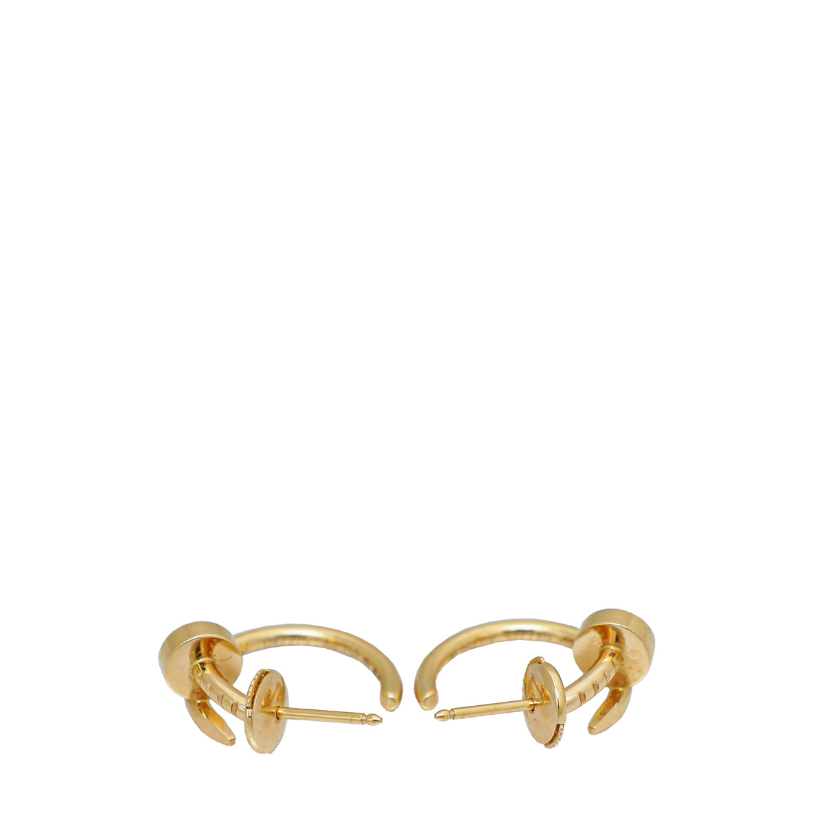 Cartier 18K Yellow Gold Juste Un Clou Hoops Earrings-Cartier-THE CLOSET
