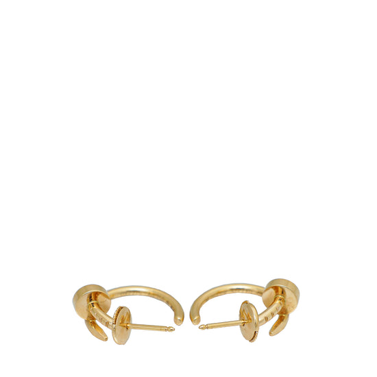 Cartier 18K Yellow Gold Juste Un Clou Hoops Earrings