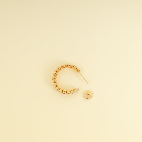 Cartier 18K Rose Gold 142 Diamond Clash De Cartier Hoop Earrings Small Model