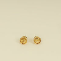 Cartier 18K Yellow Gold Love Stud Earrings