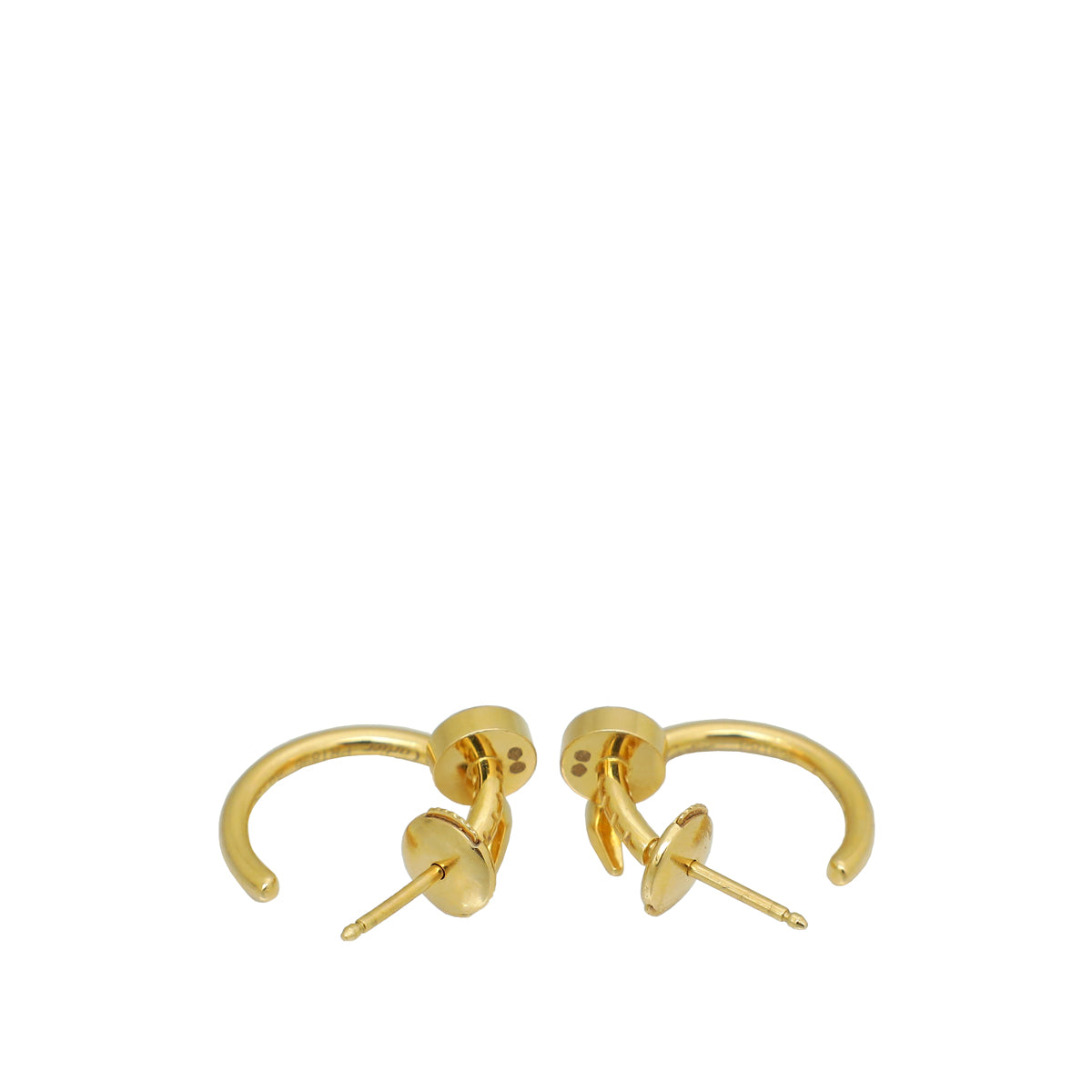 Cartier 18K Yellow Gold Juste Un Clou Hoop Earrings
