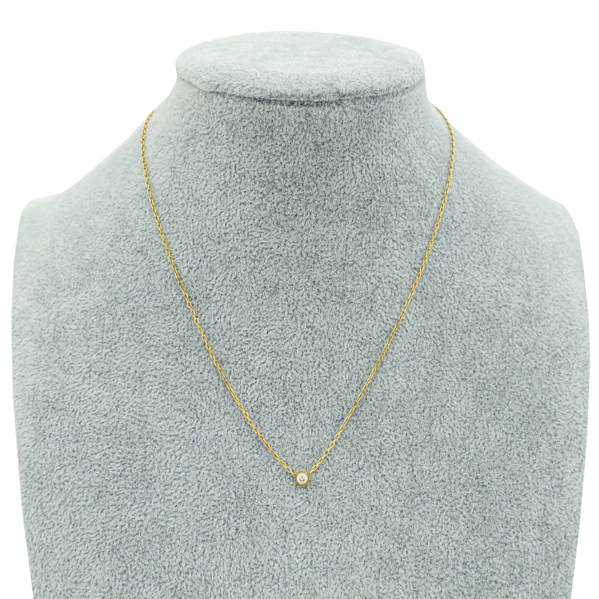 Cartier 18K Yellow Gold Diamond D'Amour Small Model Necklace-Cartier-THE CLOSET