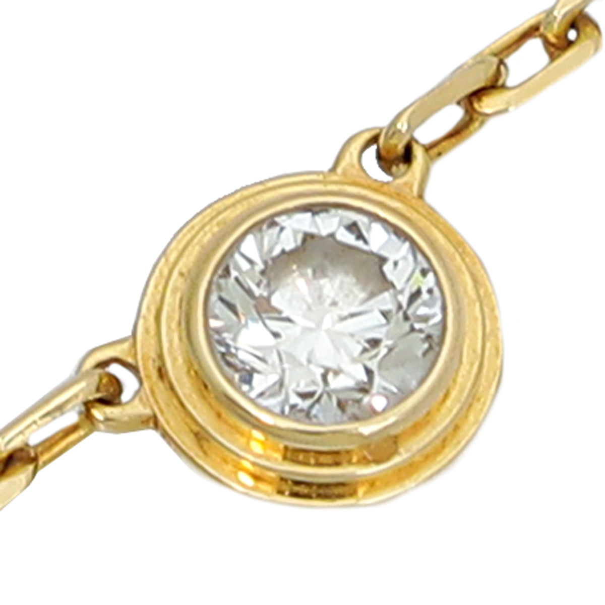 Cartier 18K Yellow Gold Diamond D'Amour Small Model Necklace-Cartier-THE CLOSET