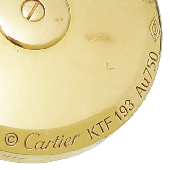 Cartier 18K Yellow Gold Diamond MOP Amulette De Cartier Small Model Necklace