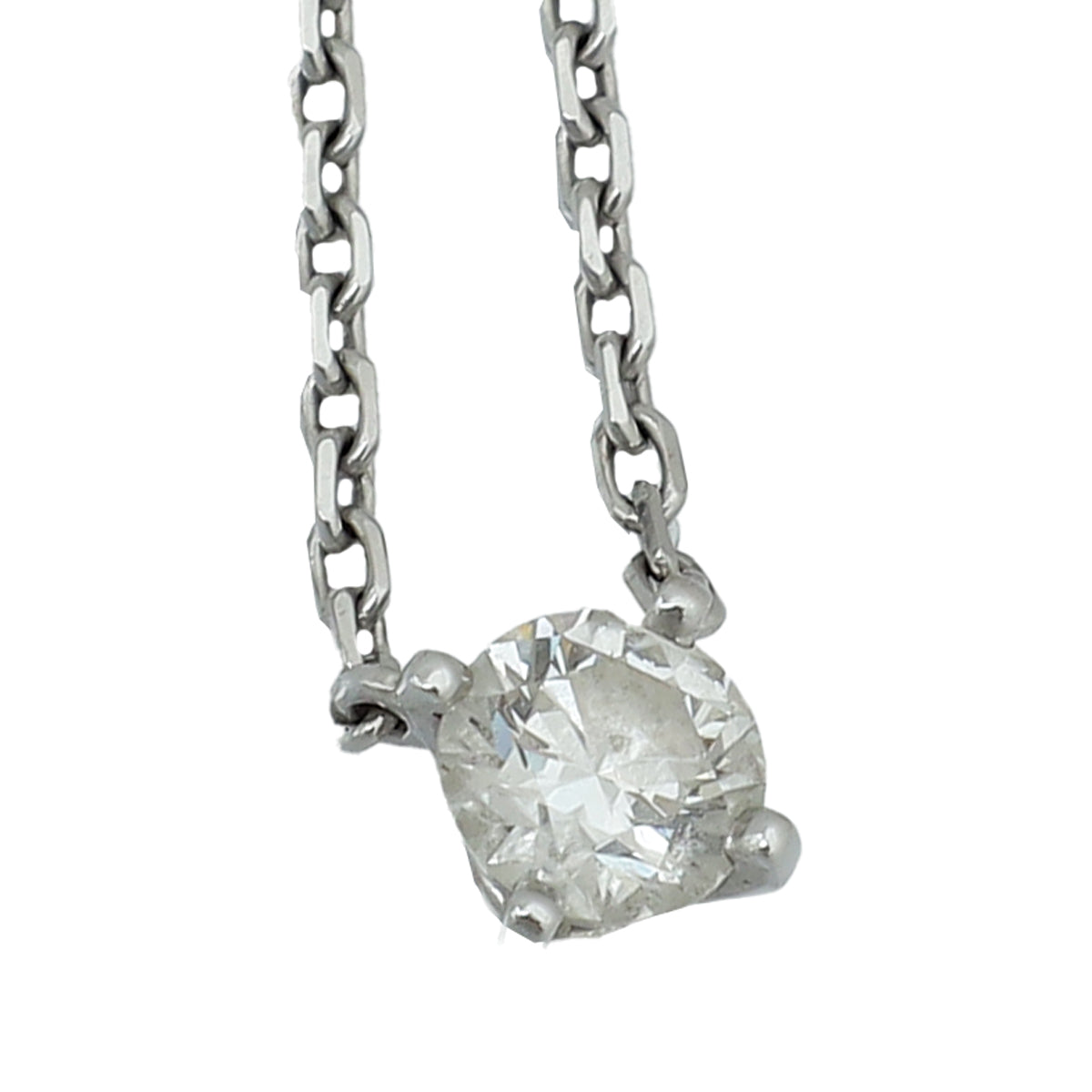 Cartier 18K White Gold Diamond 1895 Necklace-Cartier-THE CLOSET