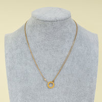 Cartier 18K Rose Gold Love Double Chain 2 Diamond Necklace