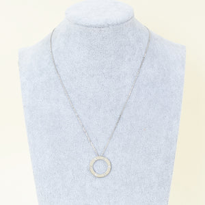 Cartier 18K White Gold Love 3 Diamond Pendant Necklace