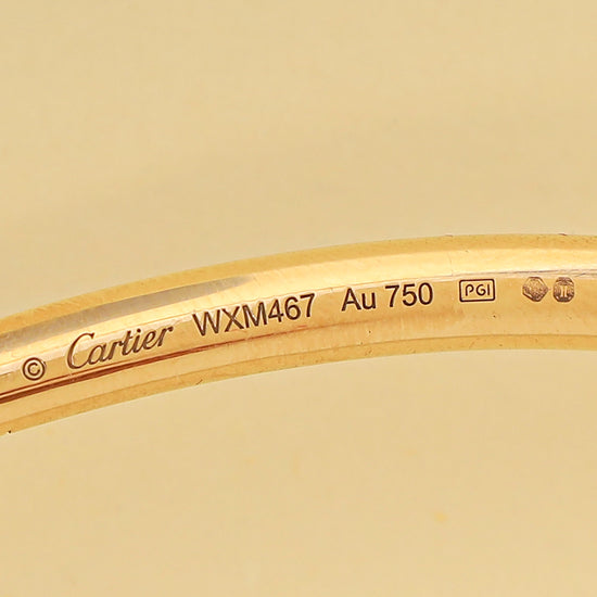 Cartier 18K Rose Gold Diamond Classic Model Juste un Clou Torque Necklace-Cartier-THE CLOSET