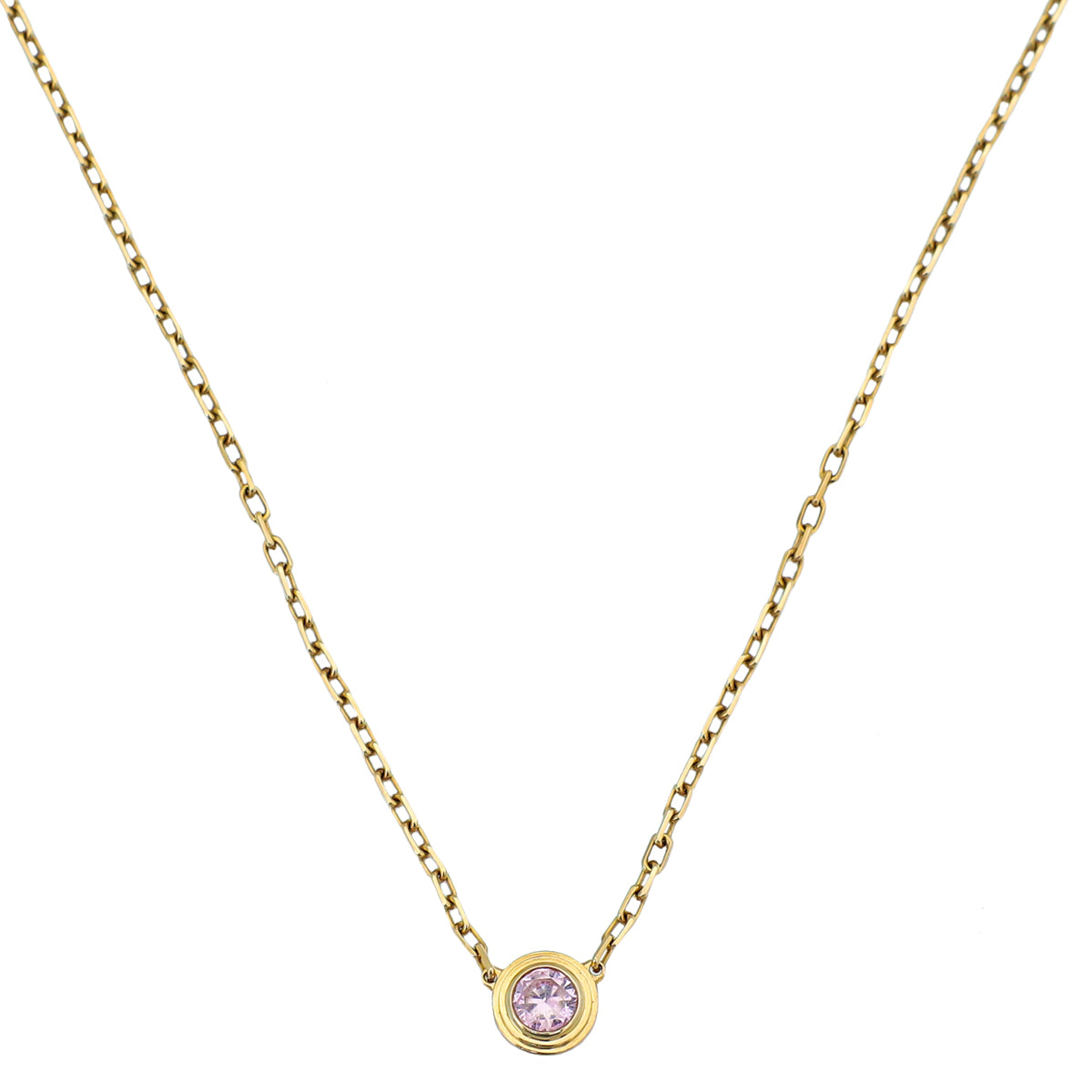 Cartier 18K Rose Gold Pink Sapphire D'Amour Necklace-Cartier-THE CLOSET