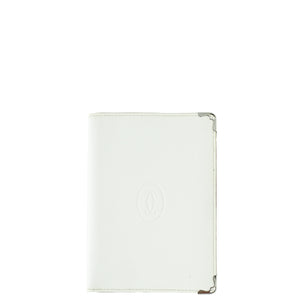 Cartier White Must De Cartier Passport Holder