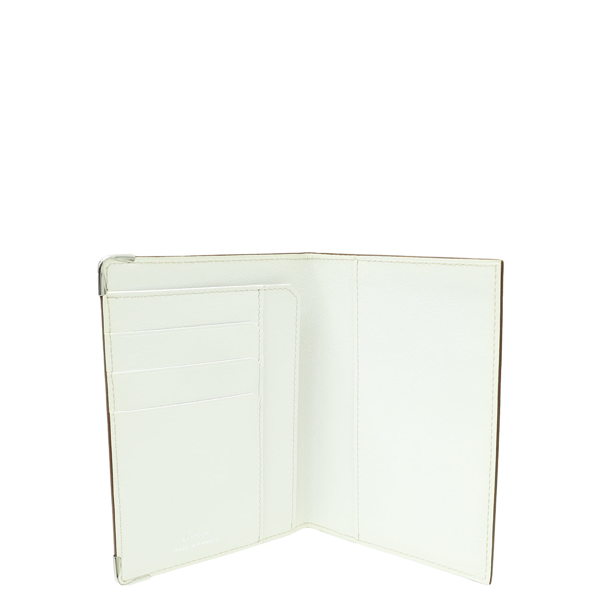 Cartier White Must De Cartier Passport Holder