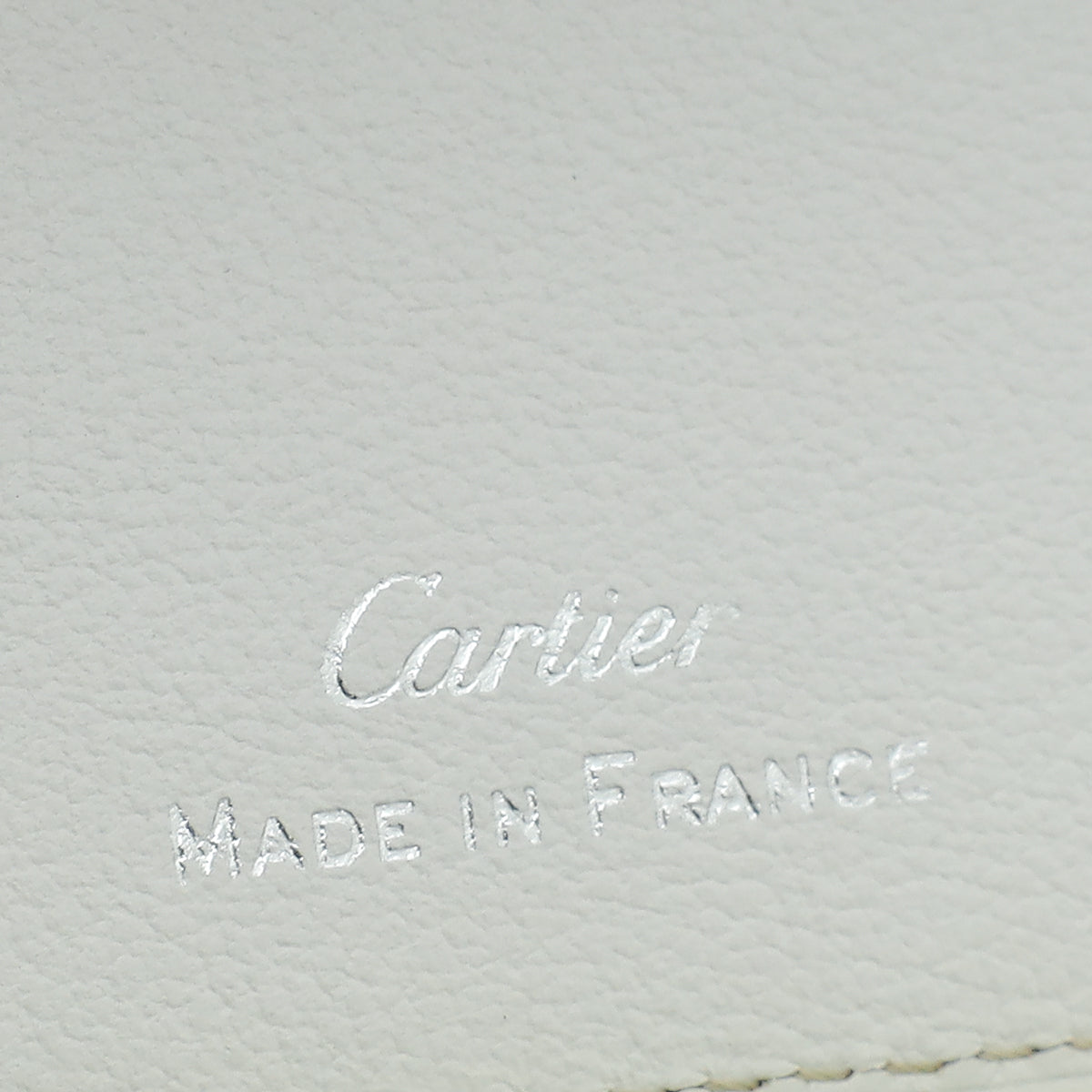 Cartier White Must De Cartier Passport Holder