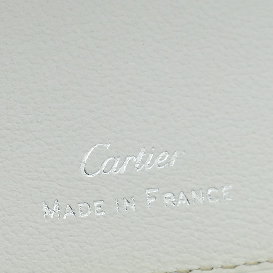 Cartier White Must De Cartier Passport Holder