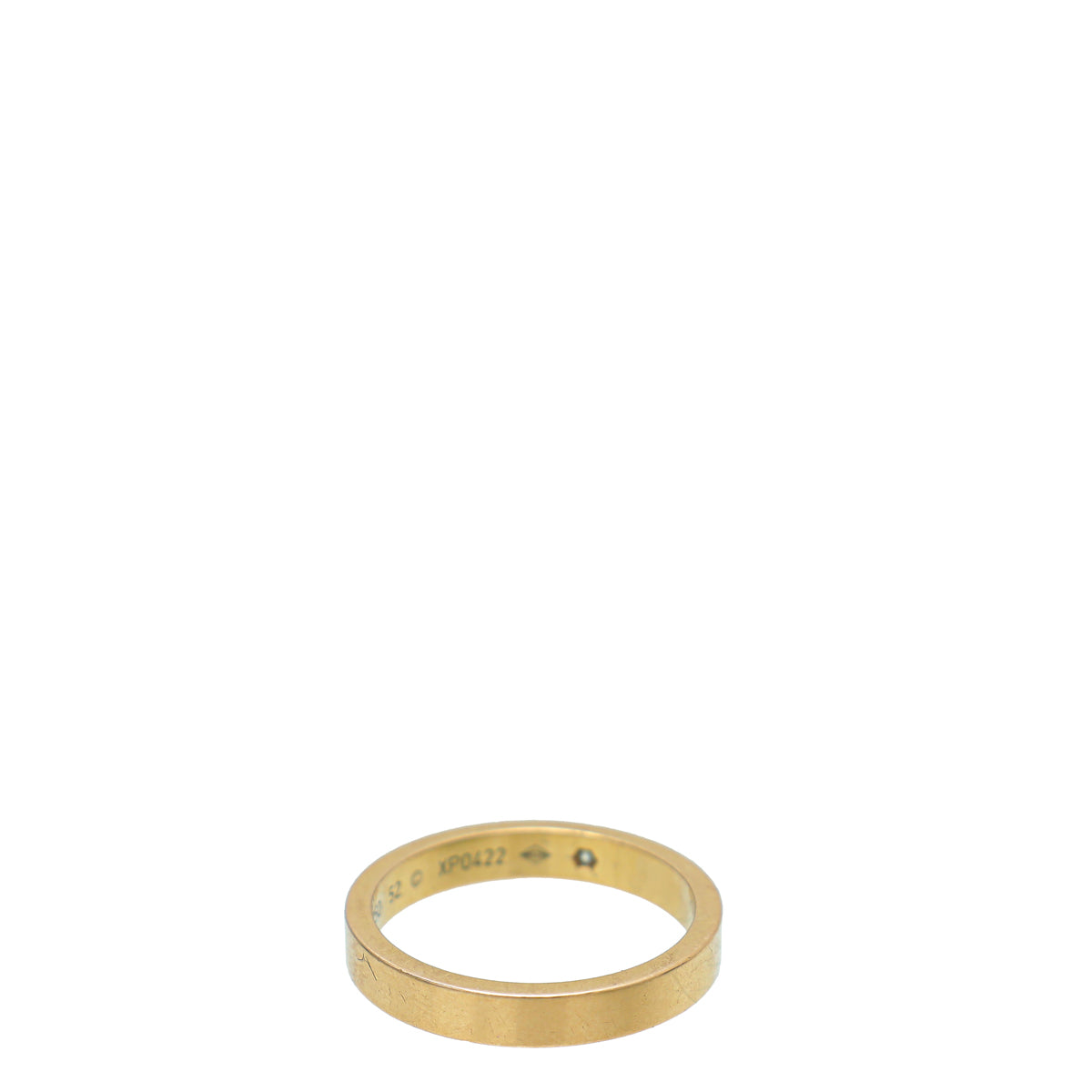 Cartier 18K Pink Gold Diamond C De Cartier Wedding Band Ring 52-Cartier-THE CLOSET