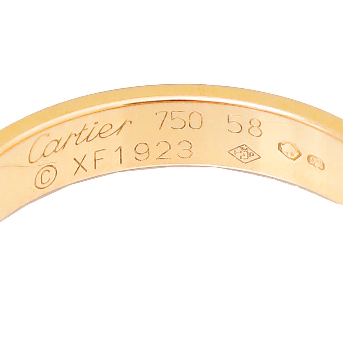 Cartier 18K Rose Gold Love Wedding Band Ring 58