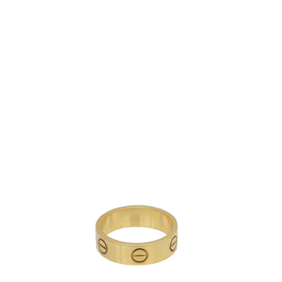 Cartier 18K Yellow Gold Love Ring 53