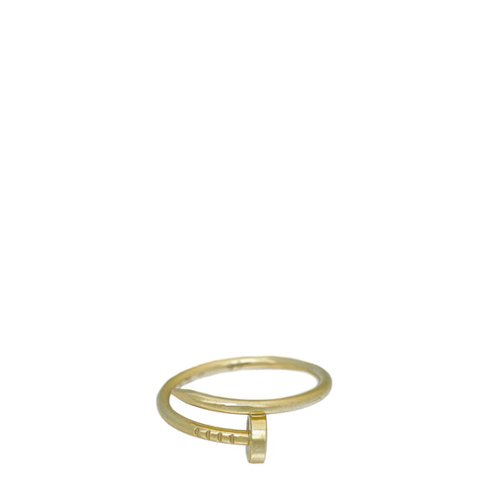Cartier 18K Yellow Gold Juste Un Clou Small Model Ring 54