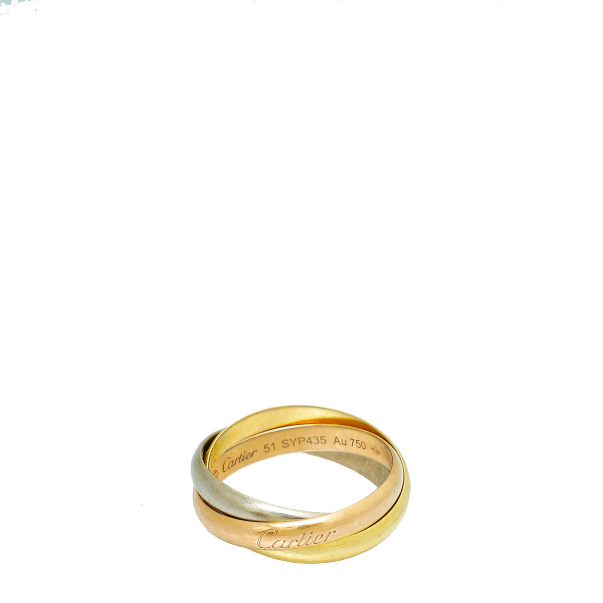 Cartier 18K Trinity Gold Small Model Ring 51-Cartier-THE CLOSET