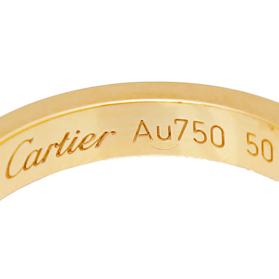 Cartier 18K Pink Gold Diamonds Ceramic Love 3 Hoops Ring 50